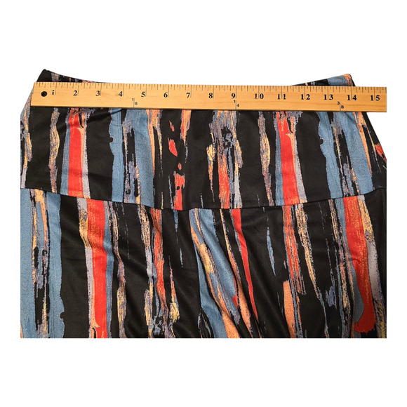 Arolina Womens Wide Leg Pants Size Large Multicolor Eclectic Colorful Artsy - Picture 5 of 8